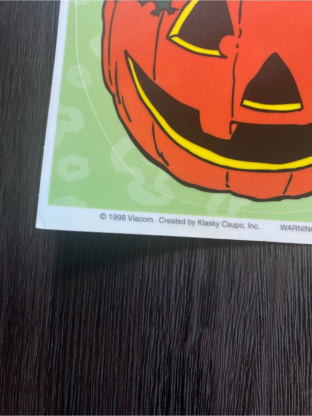 LOT 3 VTG 1998 Rugrats Nickelodeon Fall Halloween Large Window Clings Sheet Y2K - Picture 6 of 11
